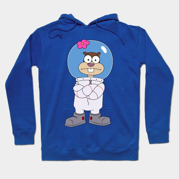 Squirrel Sandy Cheeks from Spongebob stands with his hands folded. meme 2022 Hoodie by 2dsandy